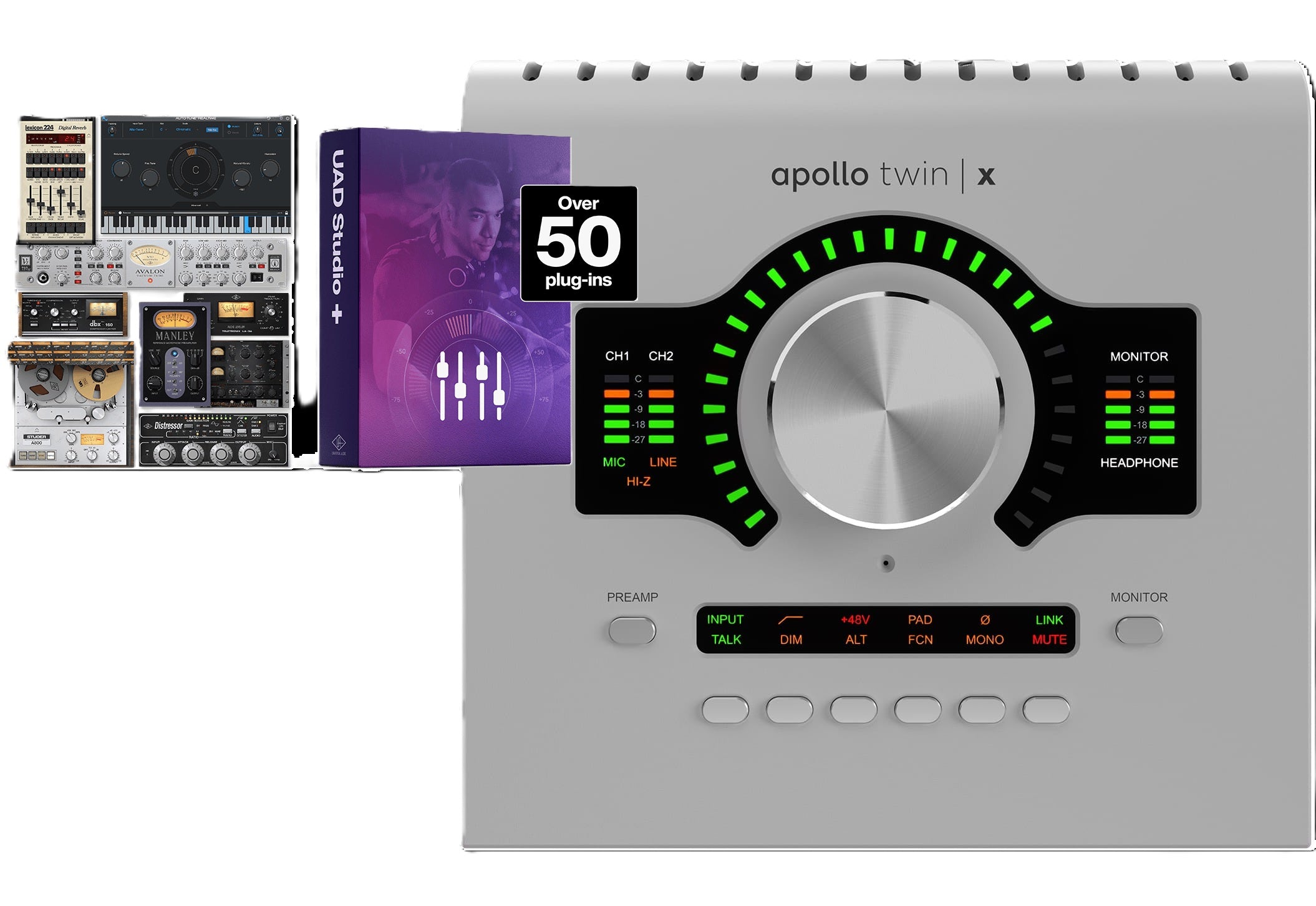 Universal Audio | Apollo Twin X QUAD Gen 2 10x6 Thunderbolt Audio Interface with UAD DSP