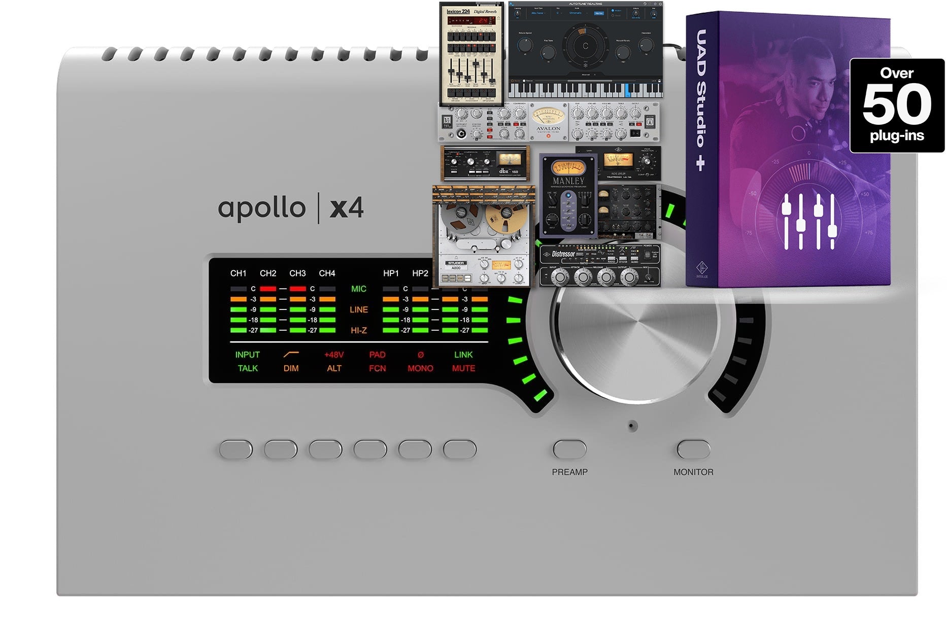 Universal Audio | Apollo x4 Gen 2 12x18 Thunderbolt Audio Interface with UAD DSP